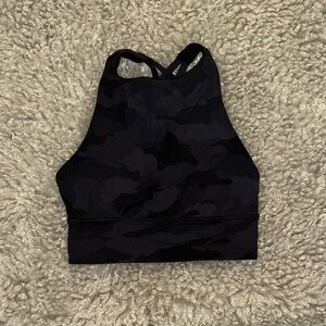 Lululemon Athletica Black Camo Sports Bra